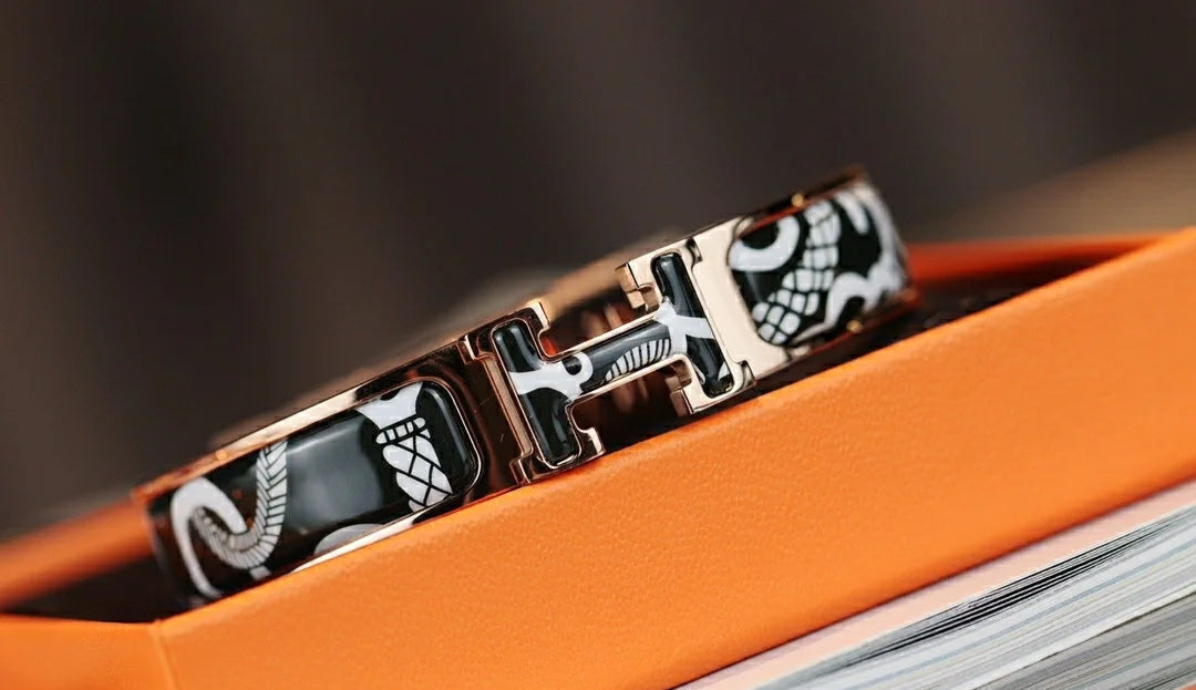 [Renovia Jewelry]H TARTAN BRACELET 12MM
