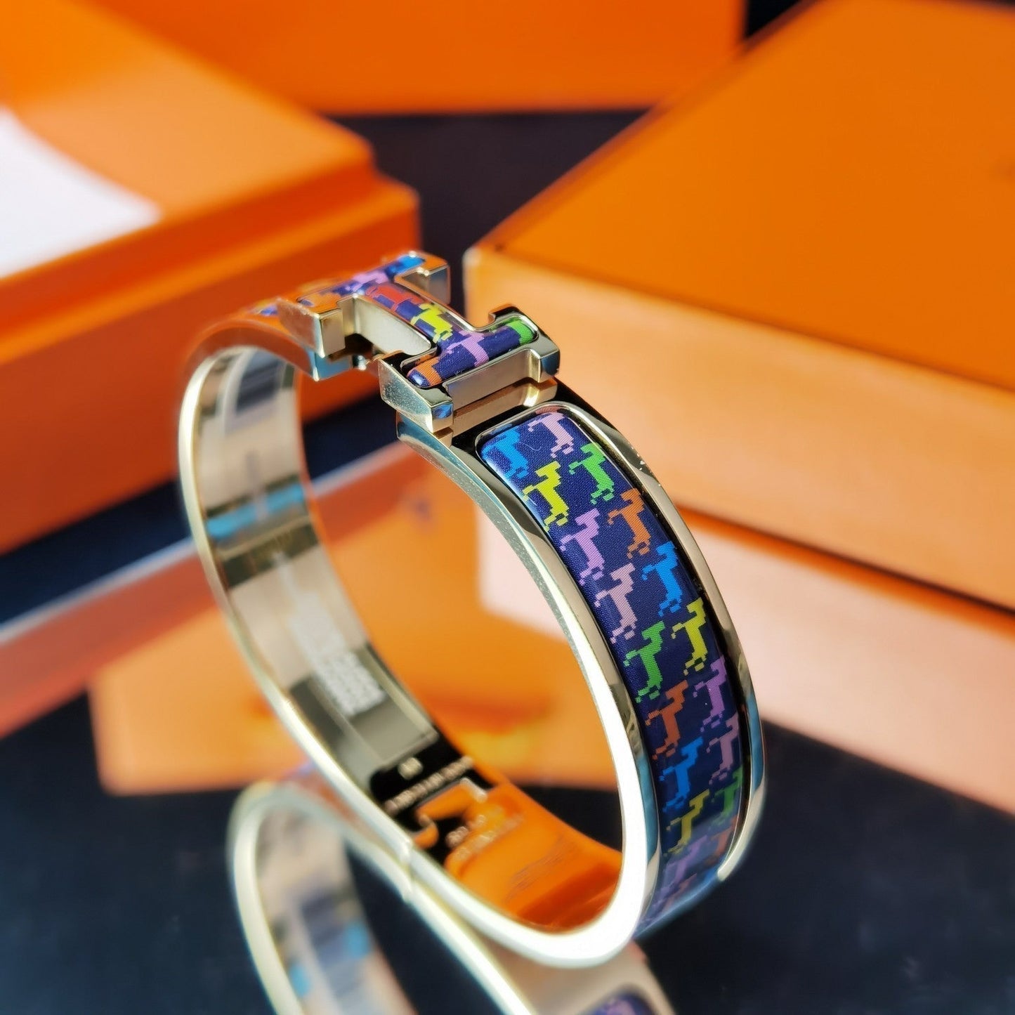 [Renovia Jewelry]H HORSE BRACELET 12MM