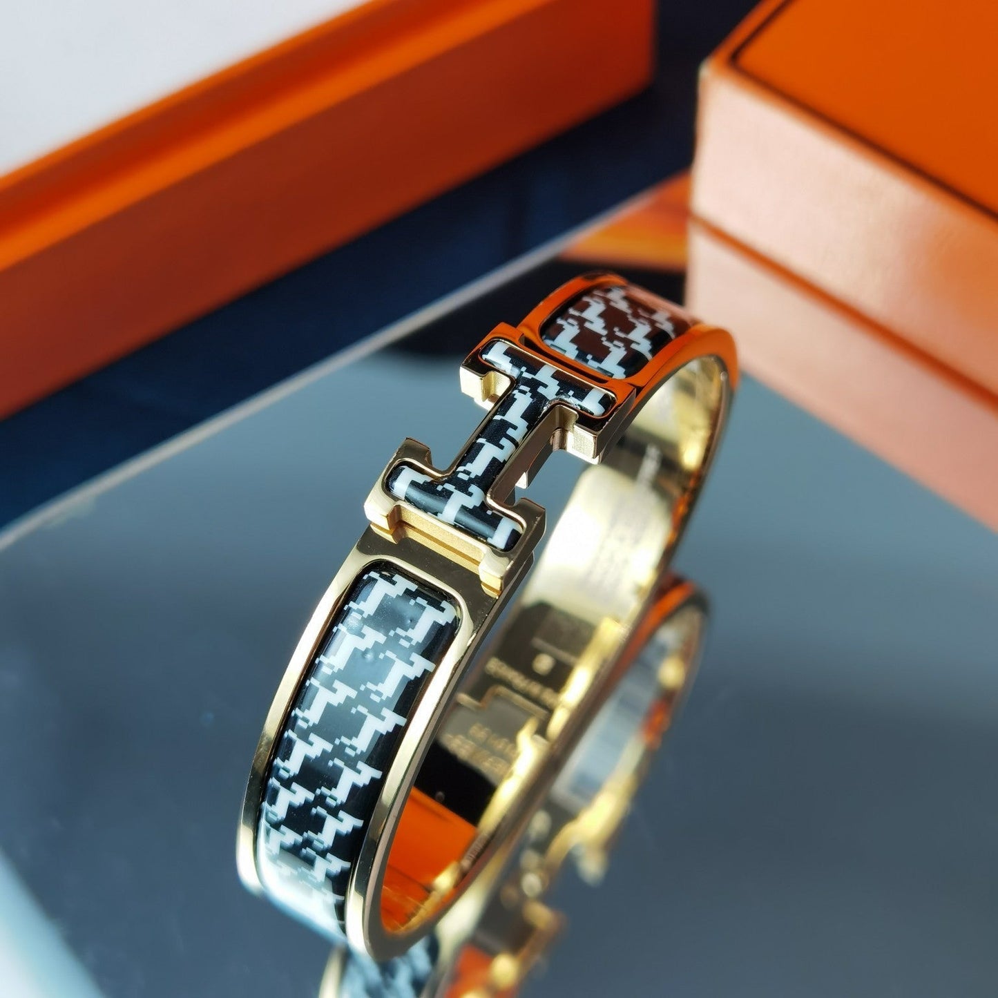 [Renovia Jewelry]H HORSE BRACELET 12MM