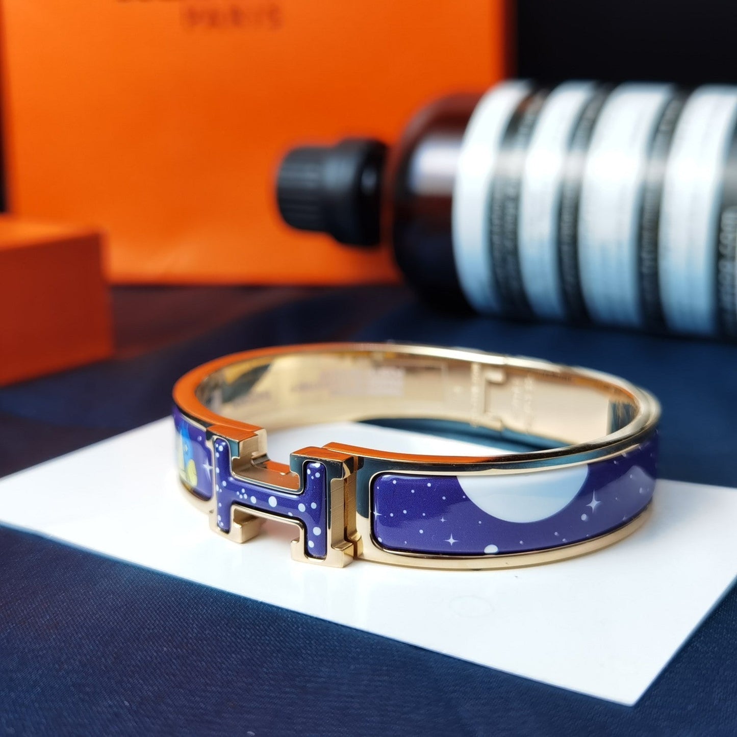 [Renovia Jewelry]H STAR AND MOON BRACELET 12MM