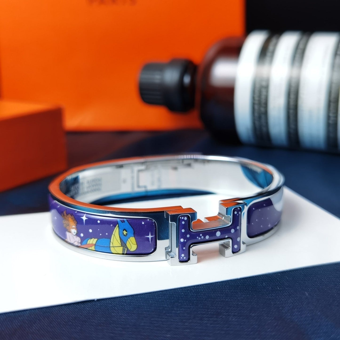 [Renovia Jewelry]H STAR AND MOON BRACELET 12MM