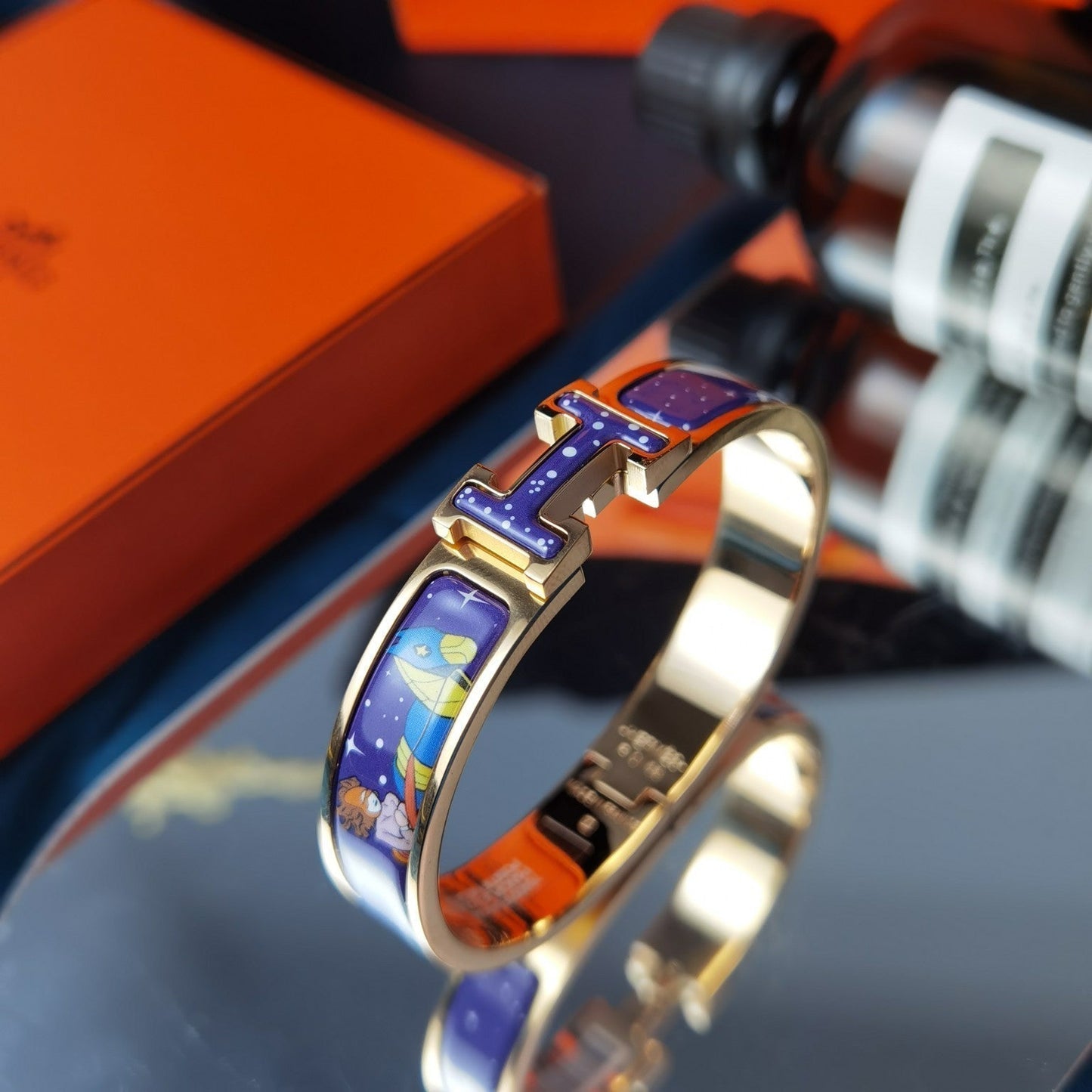 [Renovia Jewelry]H STAR AND MOON BRACELET 12MM