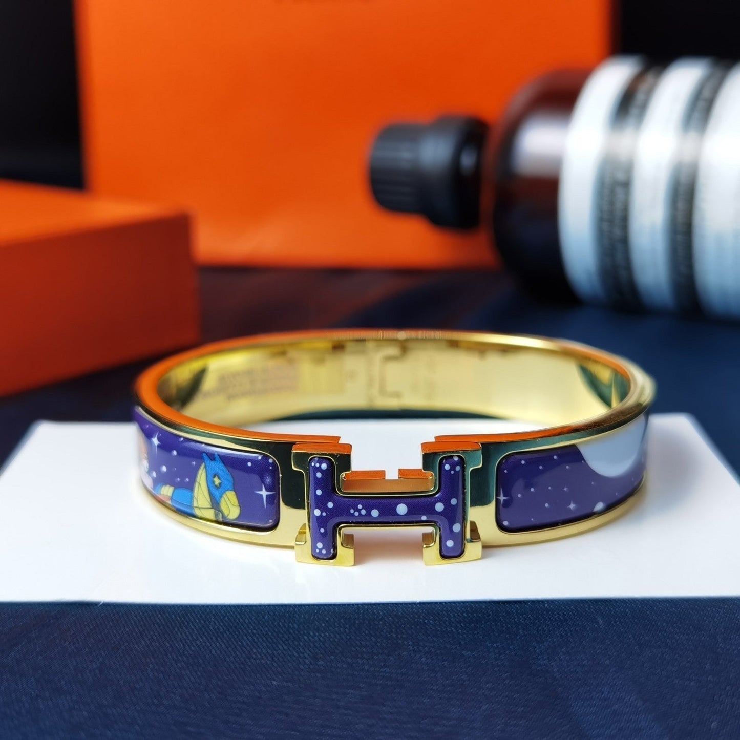 [Renovia Jewelry]H STAR AND MOON BRACELET 12MM