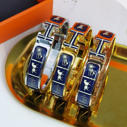 [Renovia Jewelry]H COUVERTURES DARK BLUE BRACELET