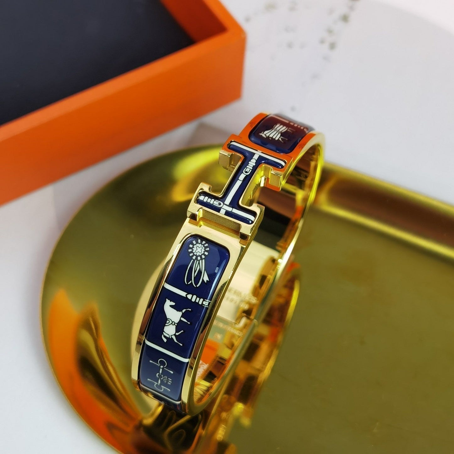 [Renovia Jewelry]H COUVERTURES DARK BLUE BRACELET