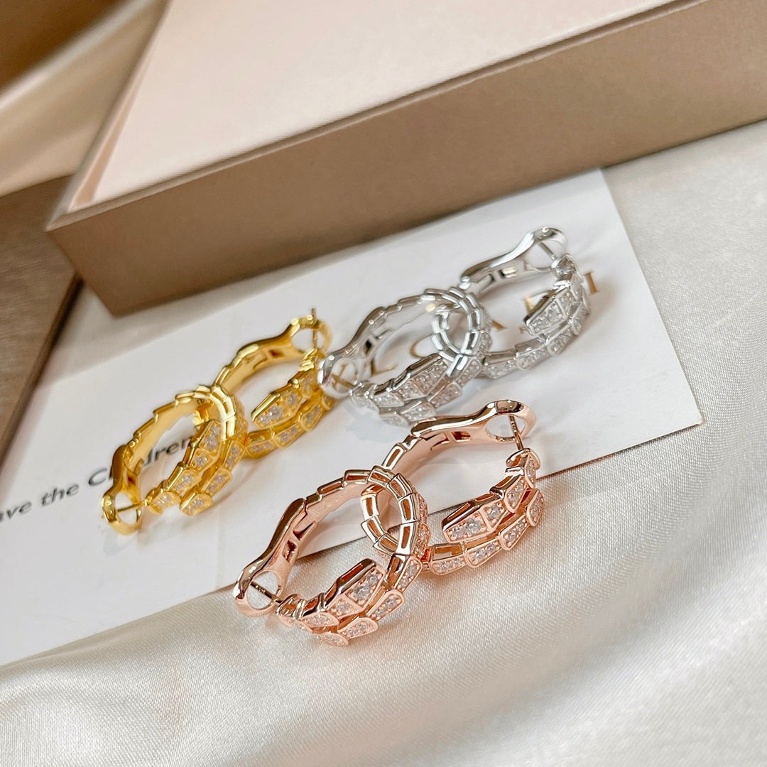 [Renovia Jewelry]SERPENTI EARRINGS DIAMOND