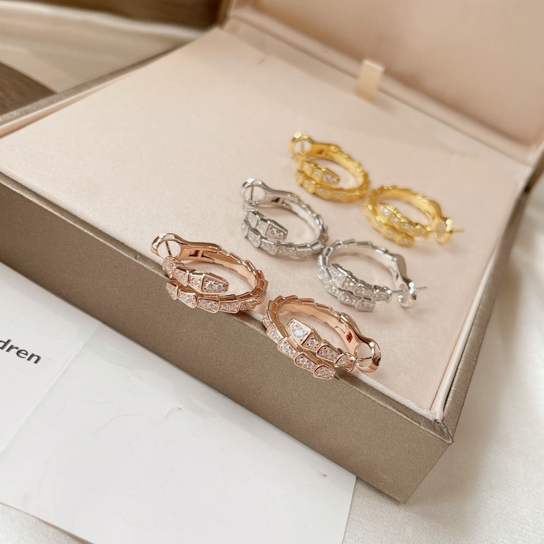 [Renovia Jewelry]SERPENTI EARRINGS DIAMOND