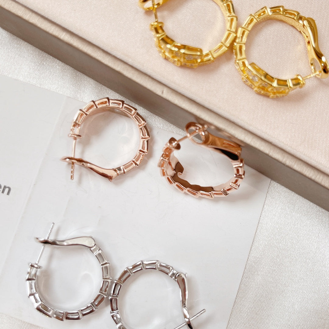 [Renovia Jewelry]SERPENTI EARRINGS DIAMOND