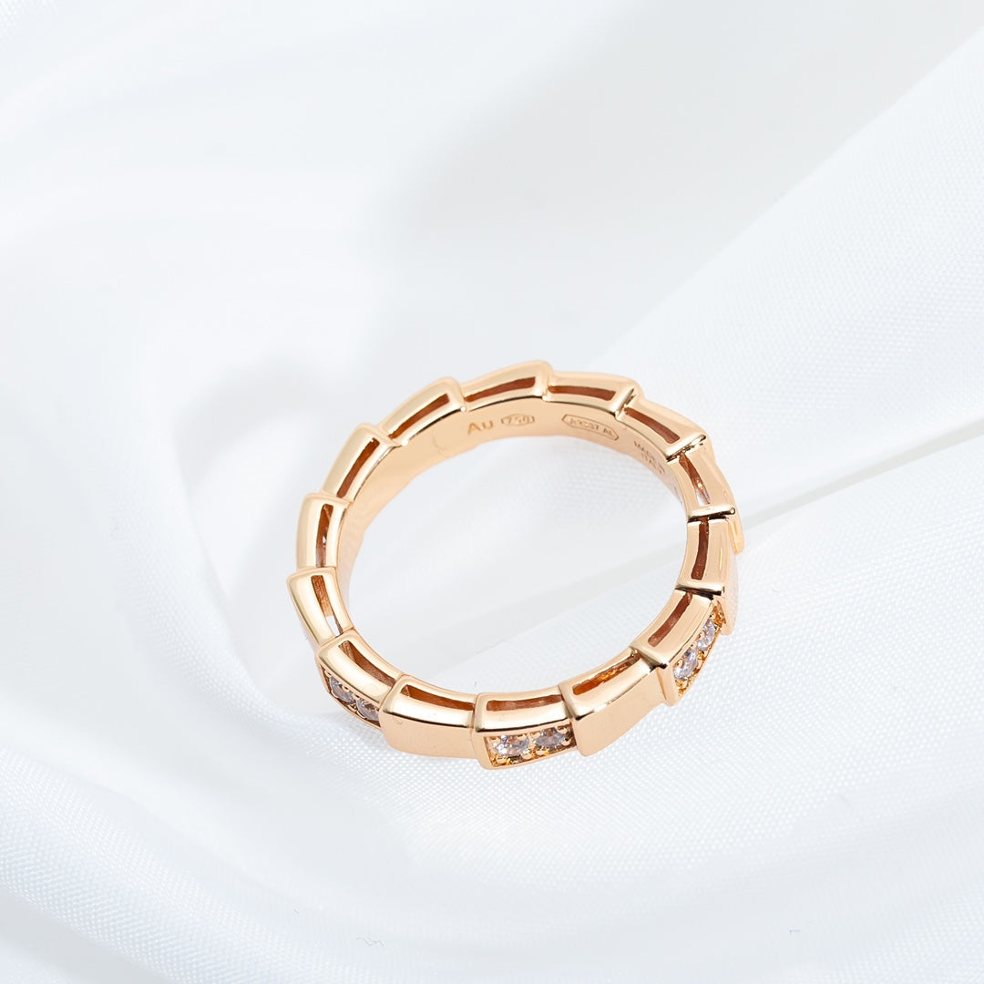 [Renovia Jewelry]SERPENTI RING PINK GOLD  3MM