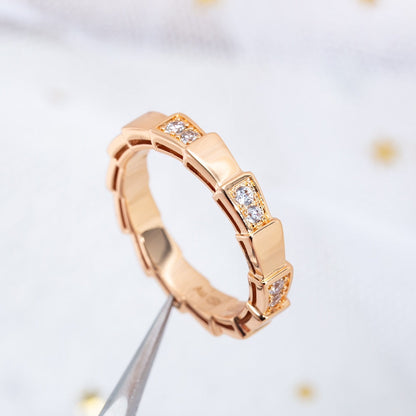[Renovia Jewelry]SERPENTI RING PINK GOLD  3MM