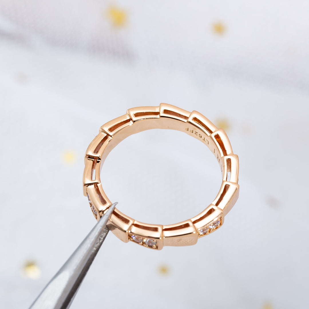 [Renovia Jewelry]SERPENTI RING PINK GOLD  3MM