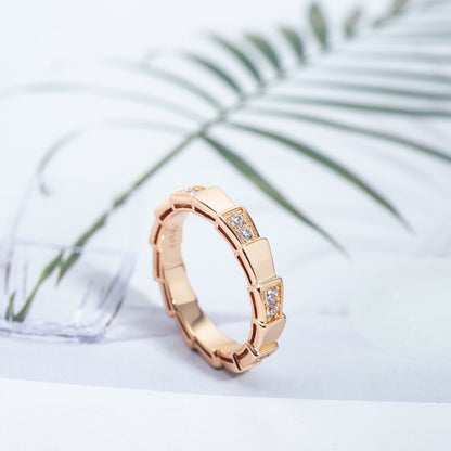 [Renovia Jewelry]SERPENTI RING PINK GOLD  3MM