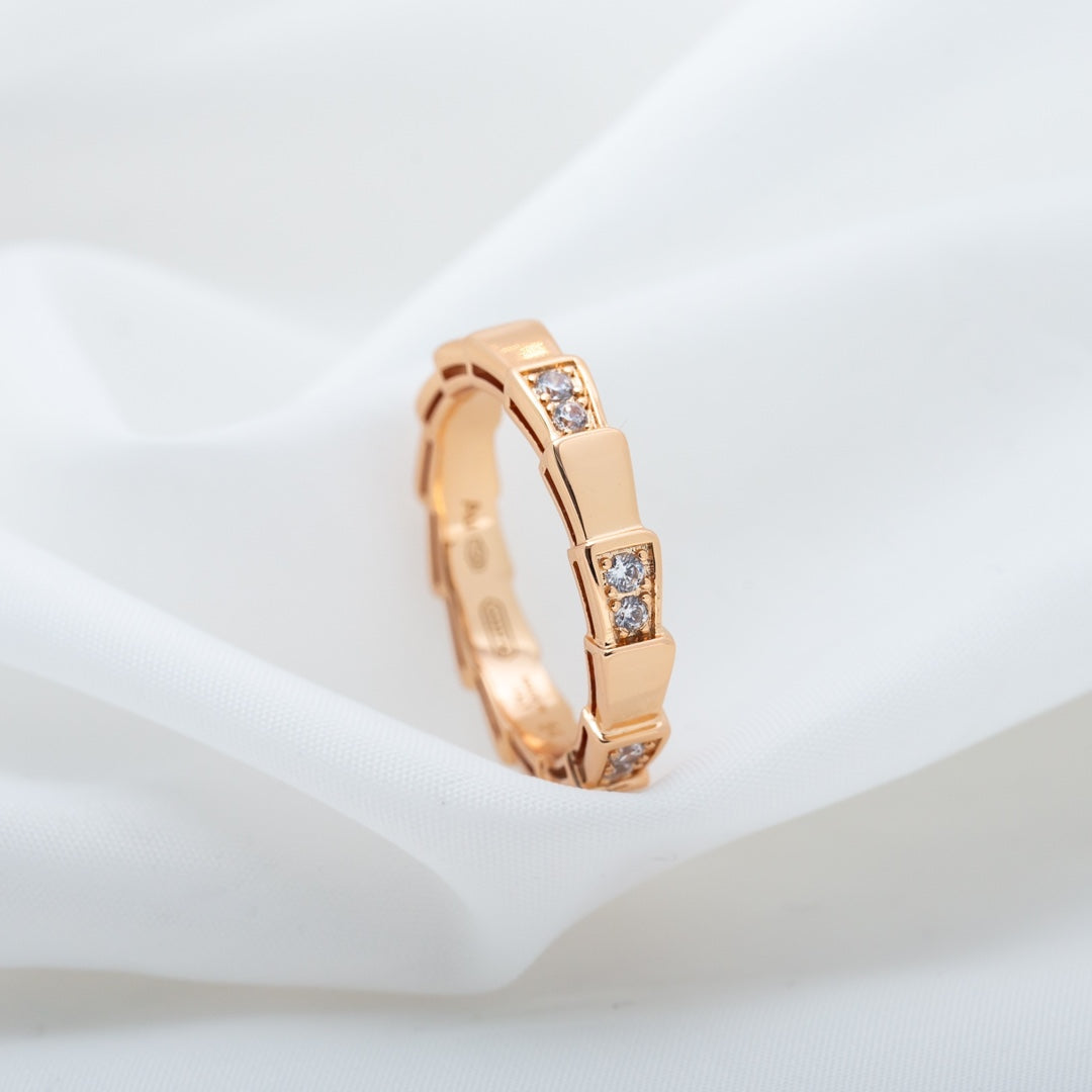[Renovia Jewelry]SERPENTI RING PINK GOLD  3MM