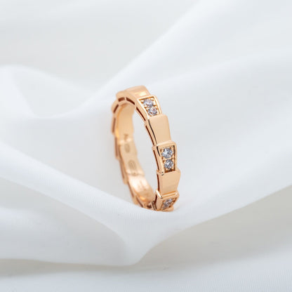 [Renovia Jewelry]SERPENTI RING PINK GOLD  3MM