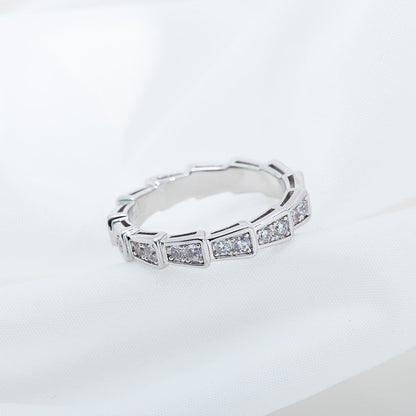 [Renovia Jewelry]SERPENTI RING SILVER DIAMOND PAVED 3MM