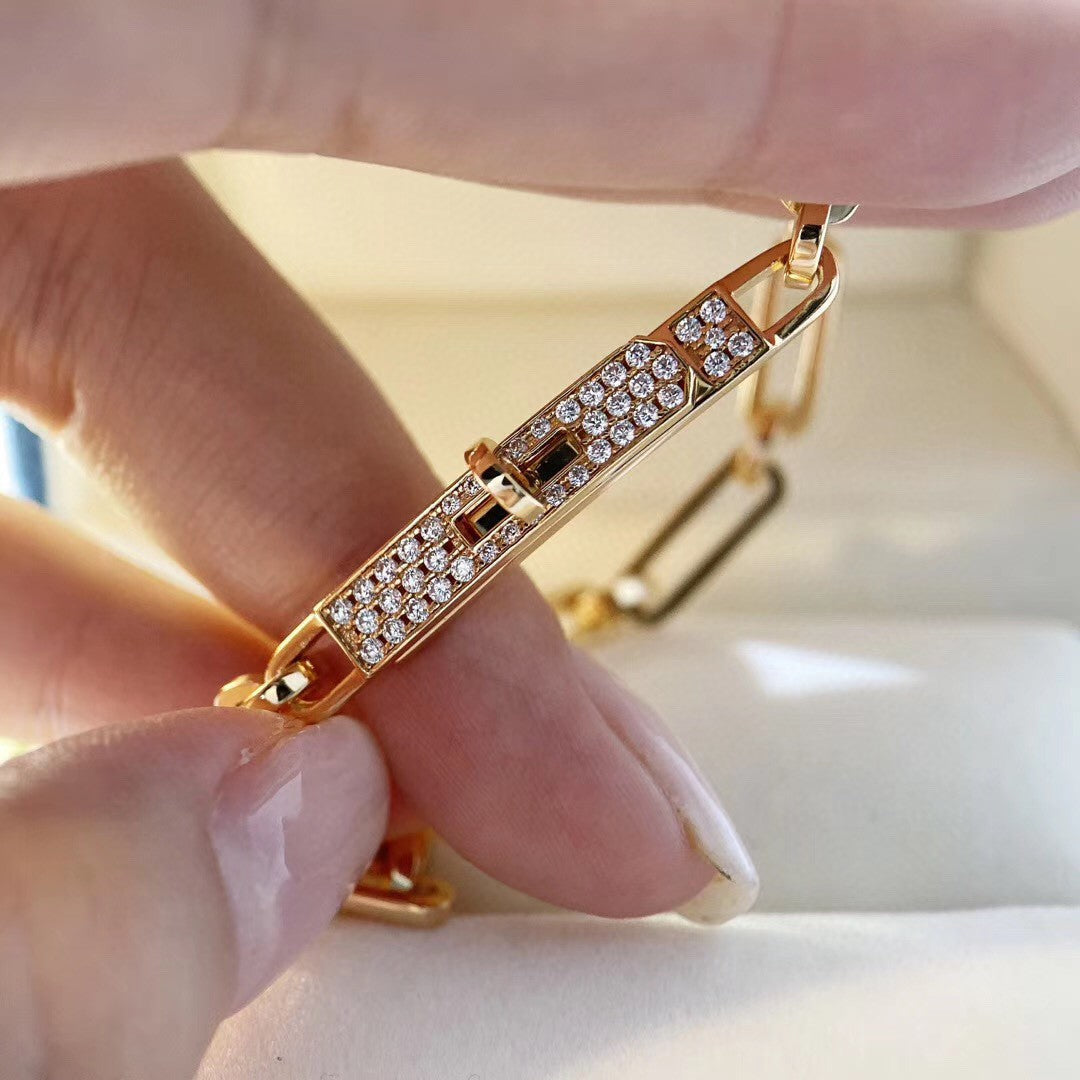 [Renovia Jewelry]CHAINE BRACELET SMALL MODEL DIAMOND