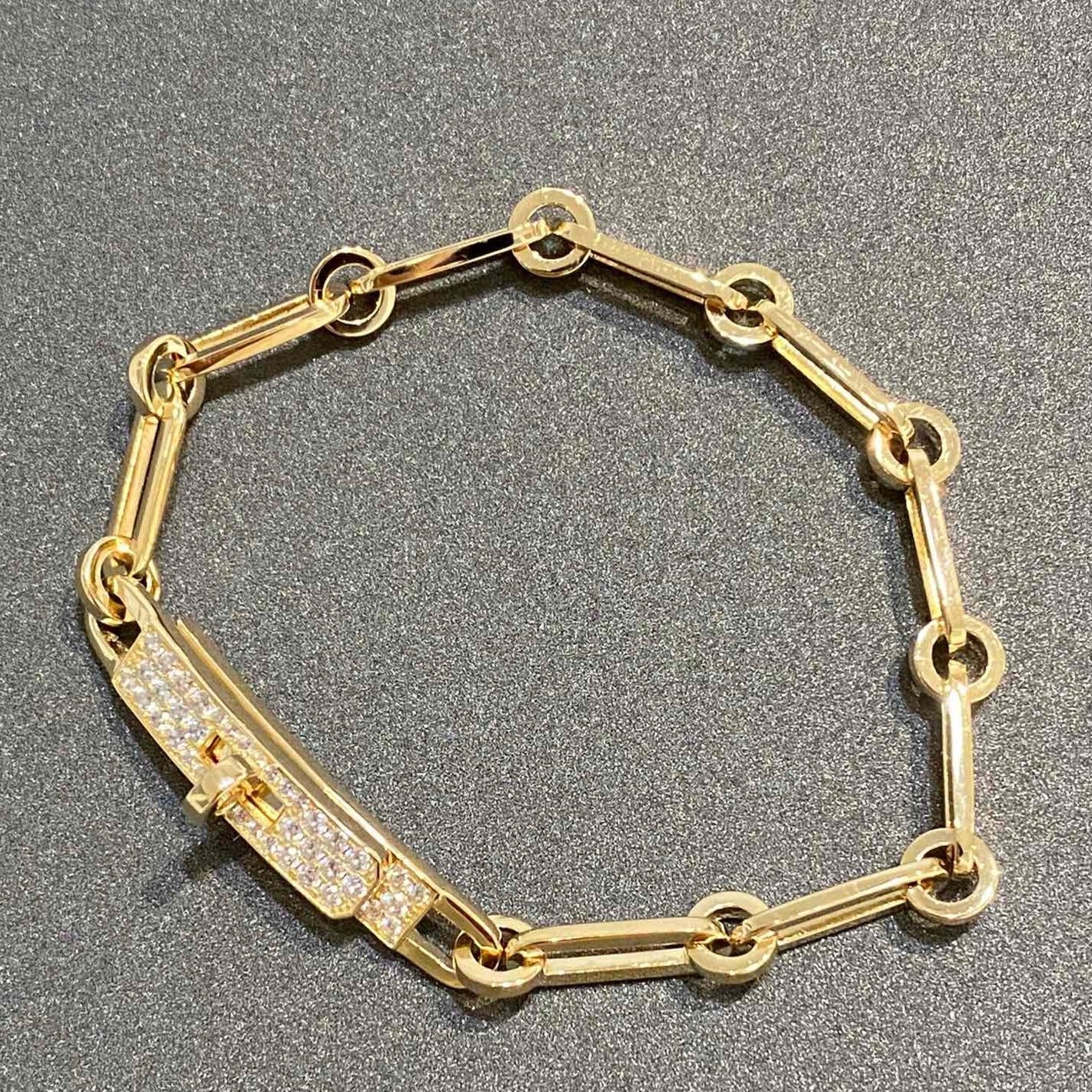 [Renovia Jewelry]CHAINE BRACELET SMALL MODEL DIAMOND
