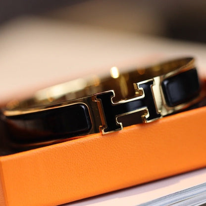 [Renovia Jewelry]H BRACELET 12MM GOLD