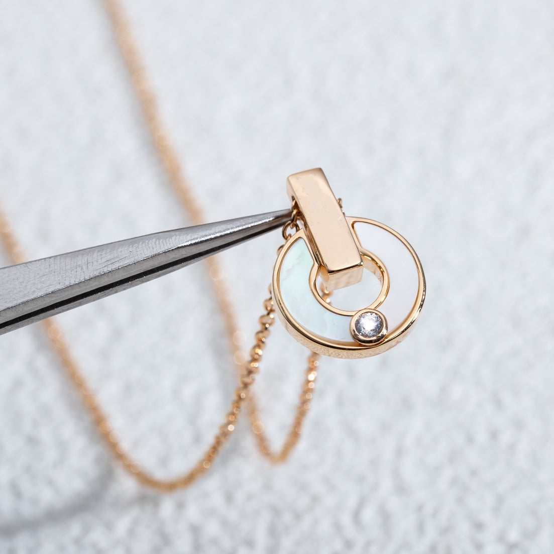 [Renovia Jewelry]GARI NECKLACE PINK GOLD MOP
