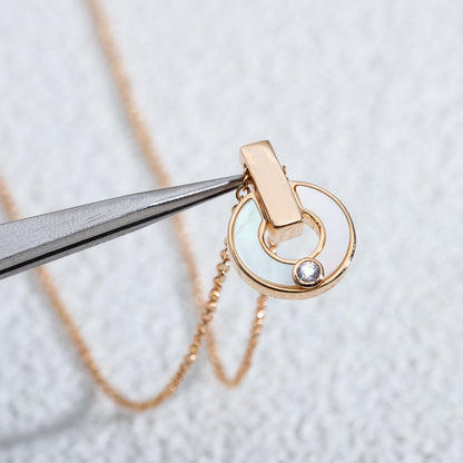 [Renovia Jewelry]GARI NECKLACE PINK GOLD MOP