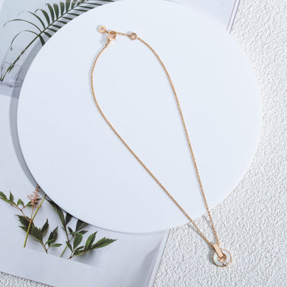 [Renovia Jewelry]GARI NECKLACE PINK GOLD MOP