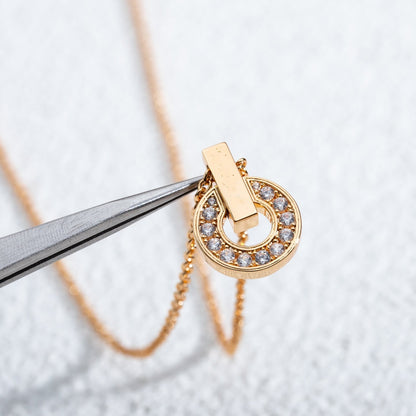 [Renovia Jewelry]GARI NECKLACE PINK GOLD DIAMOND