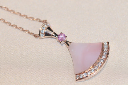 [Renovia Jewelry]DREAM NECKLACE PINK MOP DIAMOND