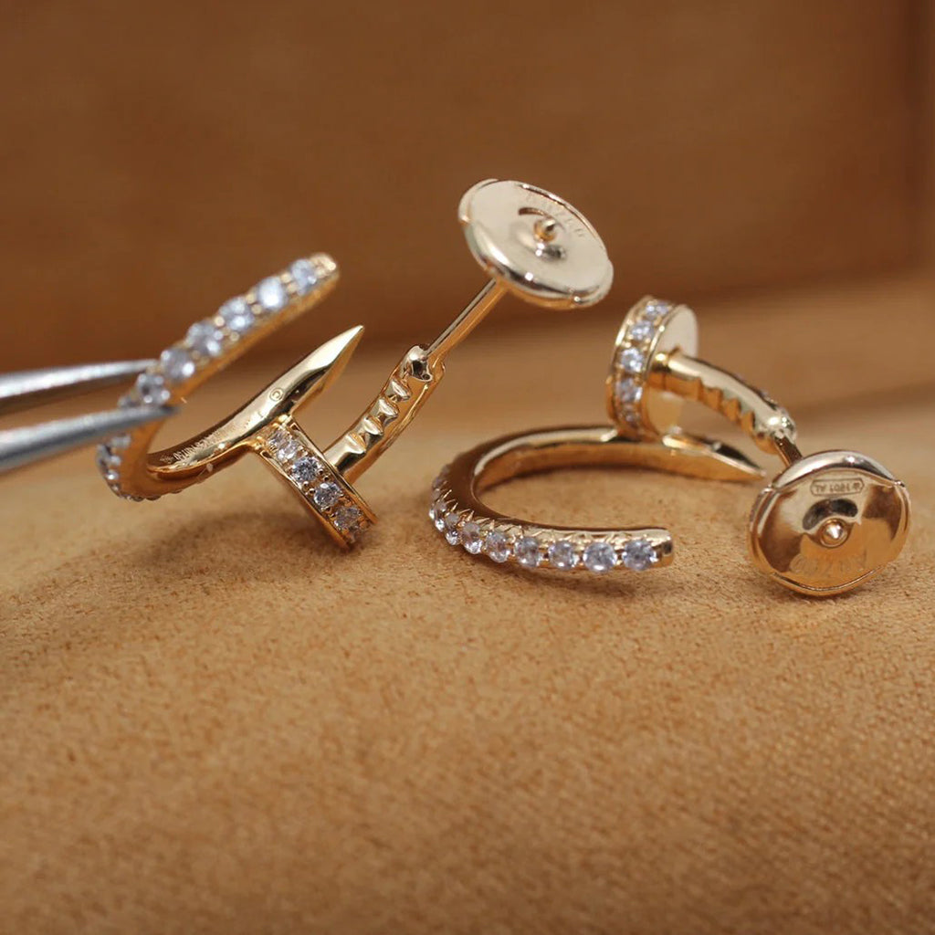 [Renovia Jewelry]JUSTE FULL DIAMOND SMALL EARRINGS