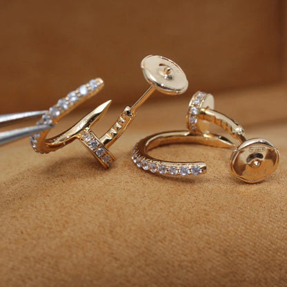 [Renovia Jewelry]JUSTE FULL DIAMOND SMALL EARRINGS