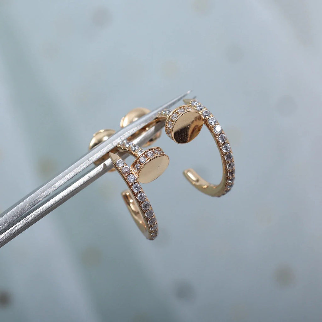 [Renovia Jewelry]JUSTE FULL DIAMOND SMALL EARRINGS