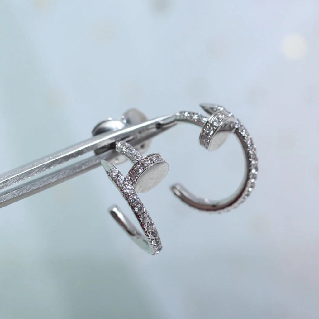 [Renovia Jewelry]JUSTE FULL DIAMOND SMALL EARRINGS