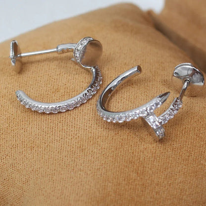 [Renovia Jewelry]JUSTE FULL DIAMOND SMALL EARRINGS