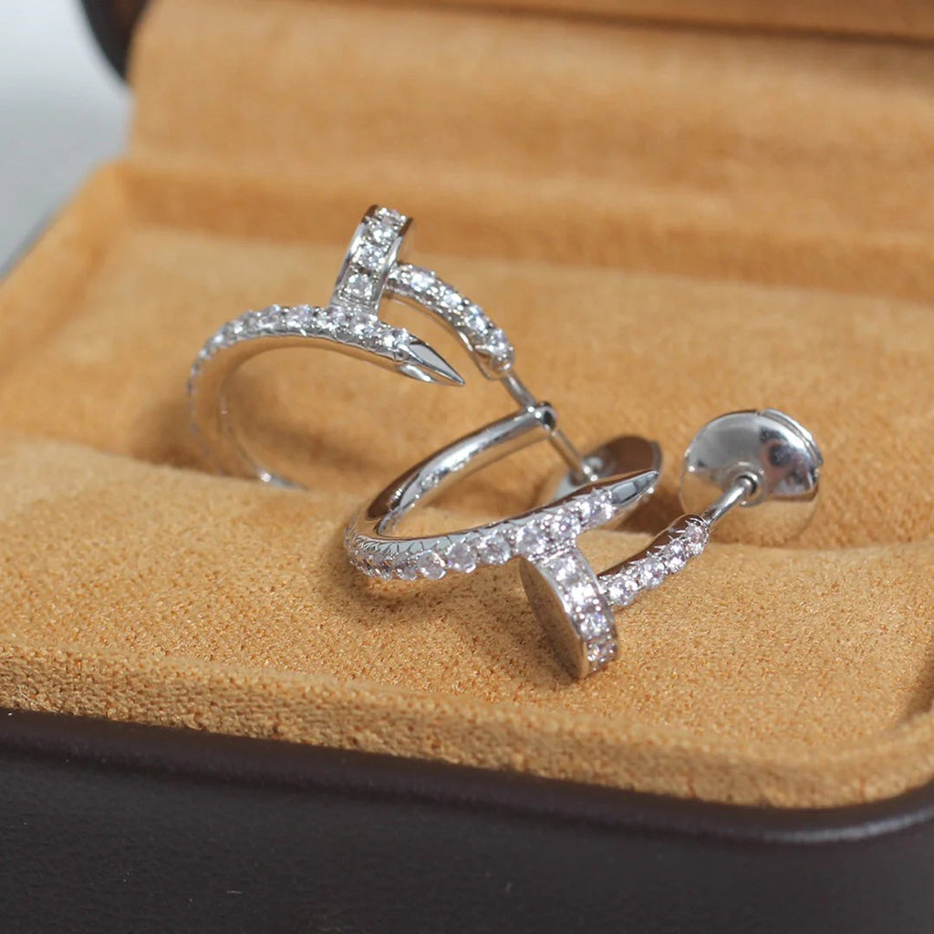 [Renovia Jewelry]JUSTE FULL DIAMOND SMALL EARRINGS