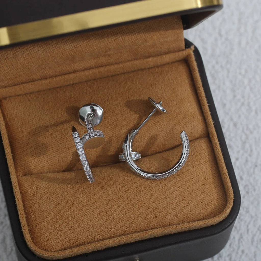 [Renovia Jewelry]JUSTE FULL DIAMOND SMALL EARRINGS