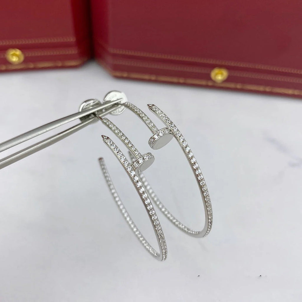 [Renovia Jewelry]JUSTE FULL DIAMOND LARGE EARRINGS