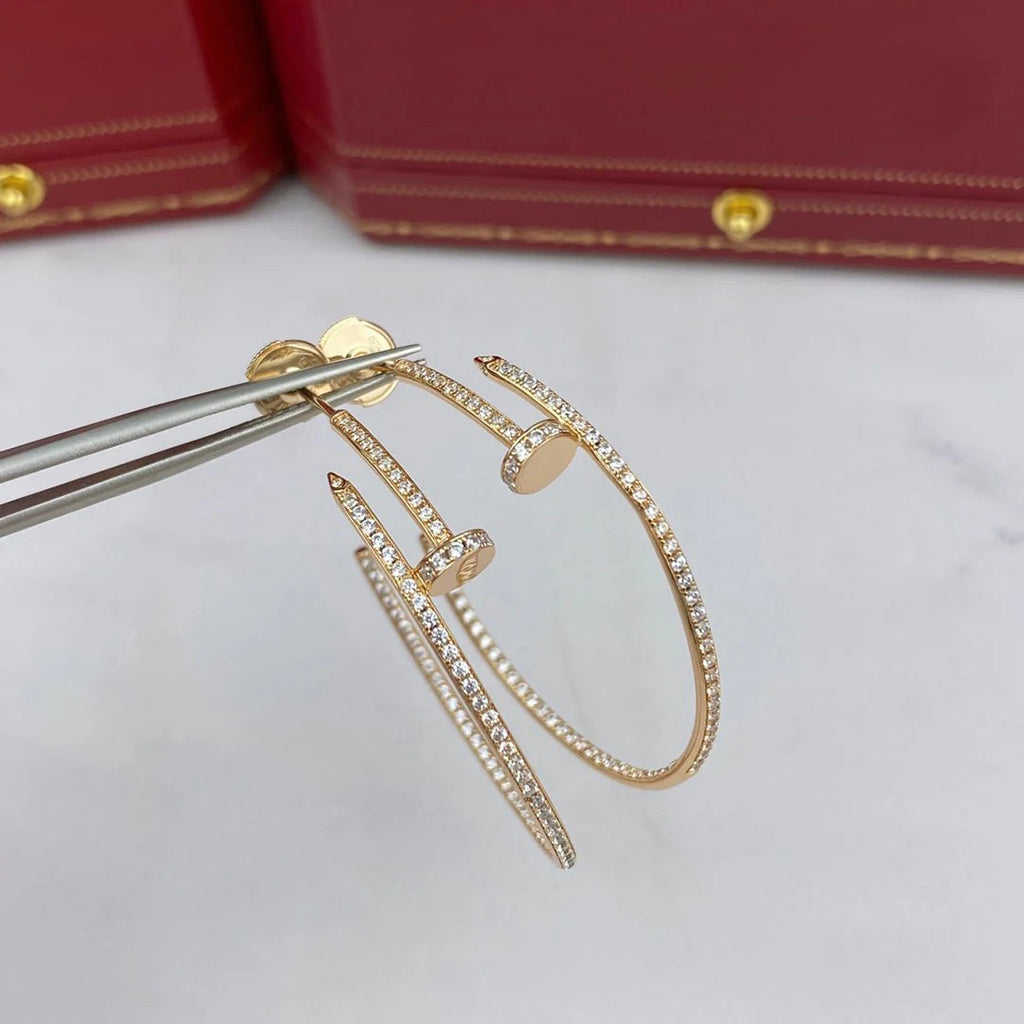 [Renovia Jewelry]JUSTE FULL DIAMOND LARGE EARRINGS