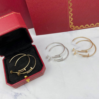 [Renovia Jewelry]JUSTE FULL DIAMOND LARGE EARRINGS