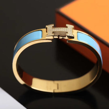 [Renovia Jewelry]H CLOUD BLUE BRACELET GOLD DIAMOND