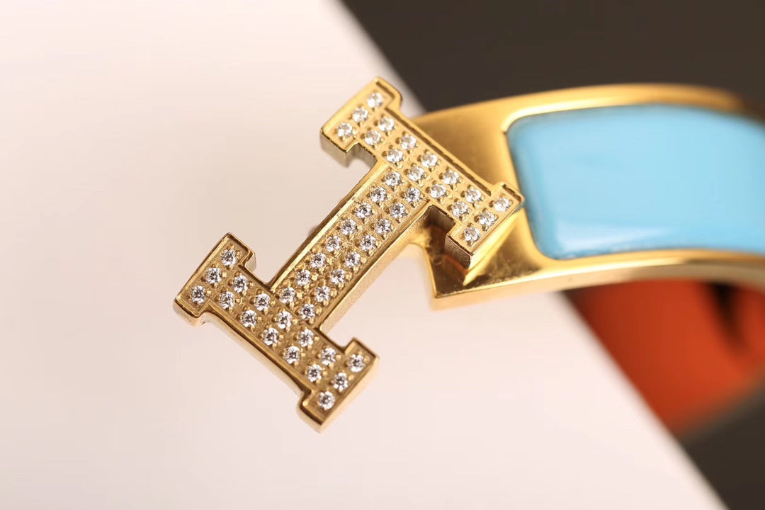 [Renovia Jewelry]H CLOUD BLUE BRACELET GOLD DIAMOND