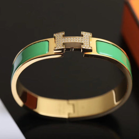 [Renovia Jewelry]H BRACELET GOLD DIAMOND