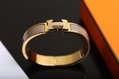 [Renovia Jewelry]H BRACELET GOLD DIAMOND