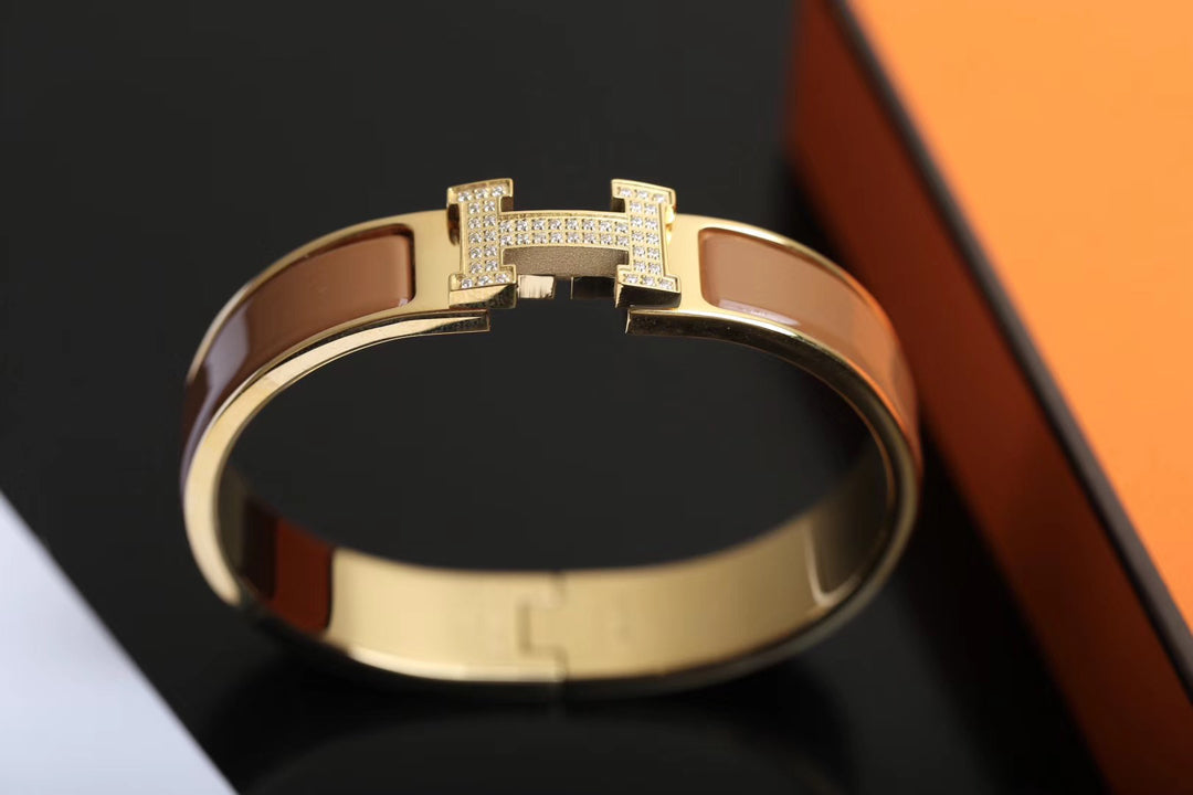 [Renovia Jewelry]H BRACELET GOLD DIAMOND