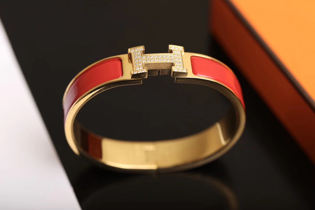 [Renovia Jewelry]H BRACELET GOLD DIAMOND