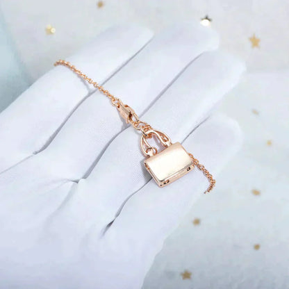 [Renovia Jewelry]AMULETTE PEDANT ROSE GOLD NECKLACE