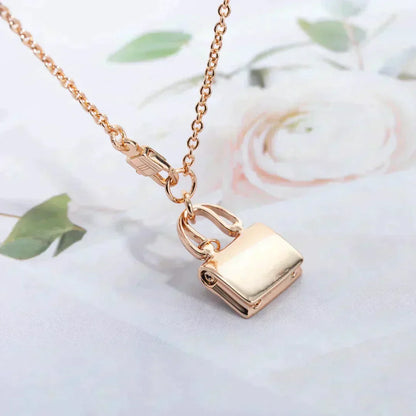 [Renovia Jewelry]AMULETTE PEDANT ROSE GOLD NECKLACE