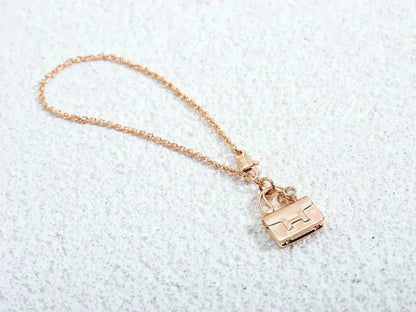 [Renovia Jewelry]AMULETTE PEDANT ROSE GOLD NECKLACE