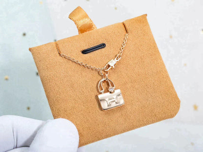 [Renovia Jewelry]AMULETTE PEDANT ROSE GOLD NECKLACE