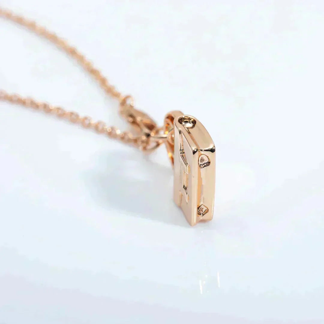 [Renovia Jewelry]AMULETTE PEDANT ROSE GOLD NECKLACE