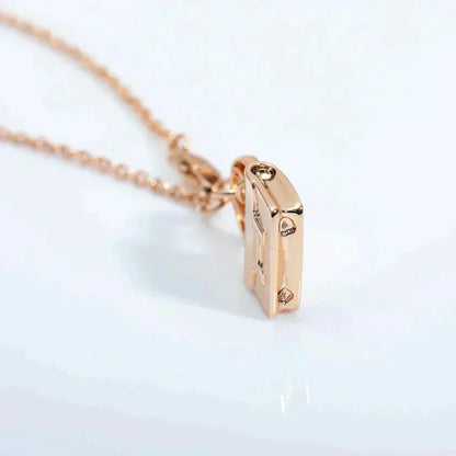 [Renovia Jewelry]AMULETTE PEDANT ROSE GOLD NECKLACE