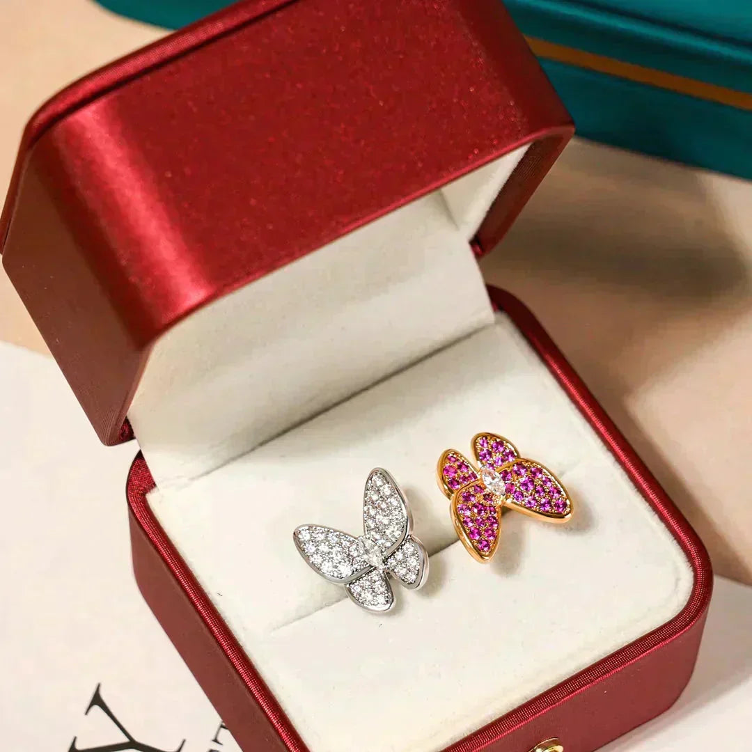 [Renovia Jewelry]TWIN BUTTERFLY DIAMOND RING